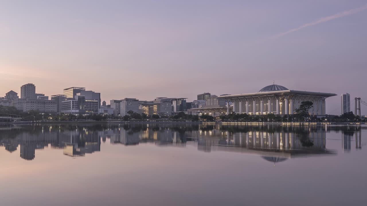 铁制清真寺的时光流逝视频素材