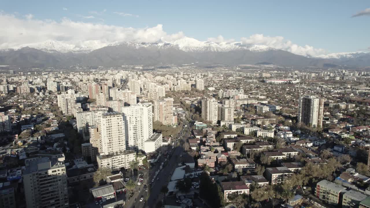 智利圣地亚哥鸟瞰图视频素材