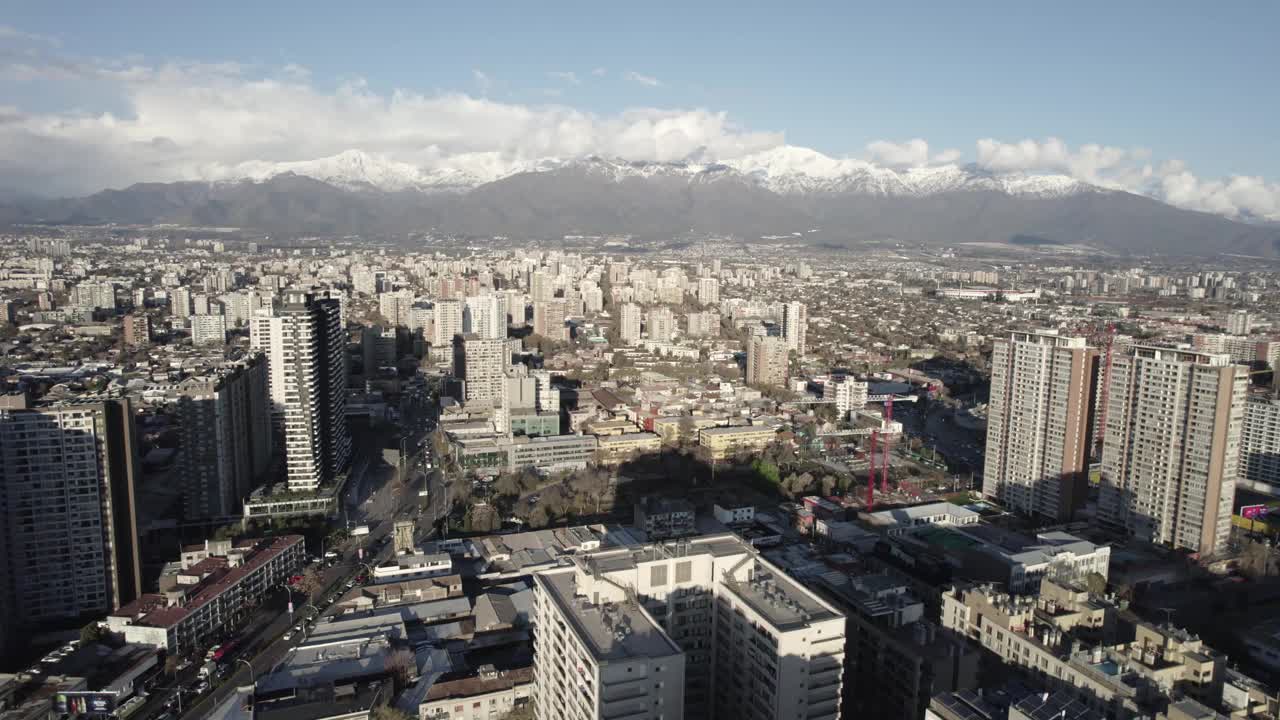 智利圣地亚哥鸟瞰图视频素材