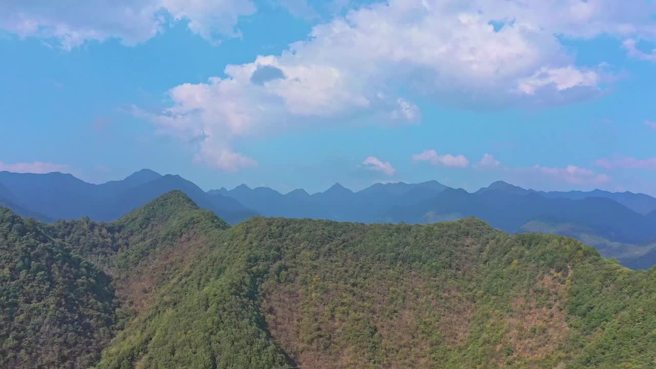 鸟瞰山景视频素材