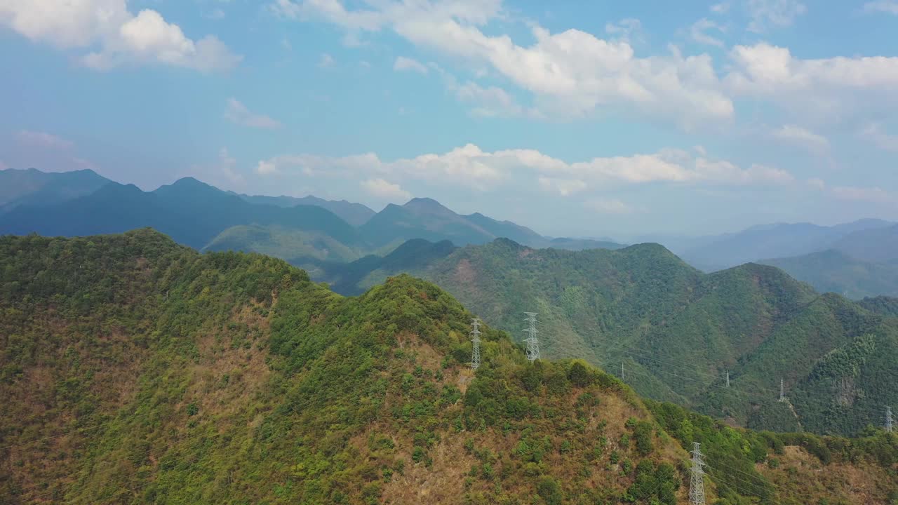 鸟瞰山景视频素材