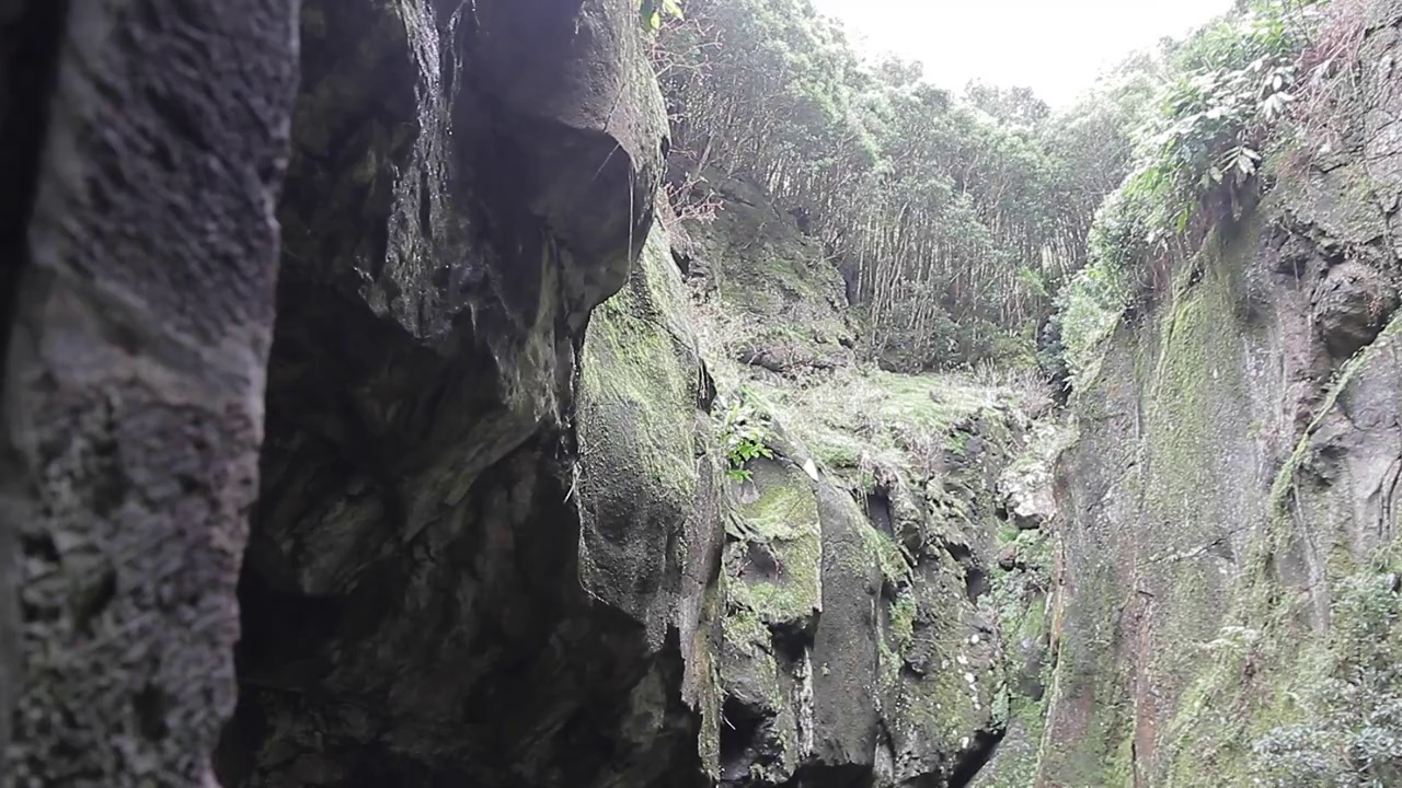 洞穴-岩石-景观-旅游-亚速尔群岛视频素材