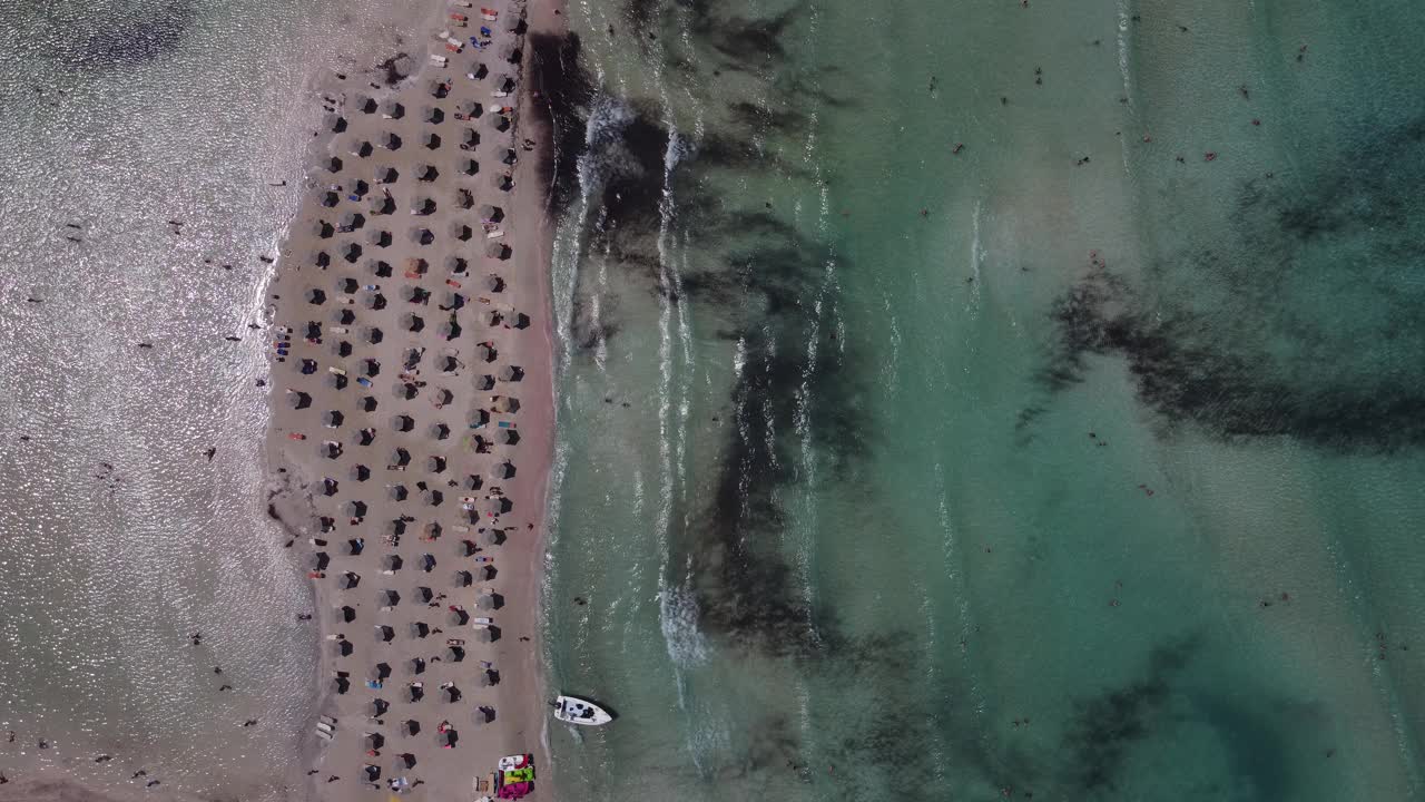 希腊克里特岛格兰沃萨巴洛斯湾的壮丽景色视频素材