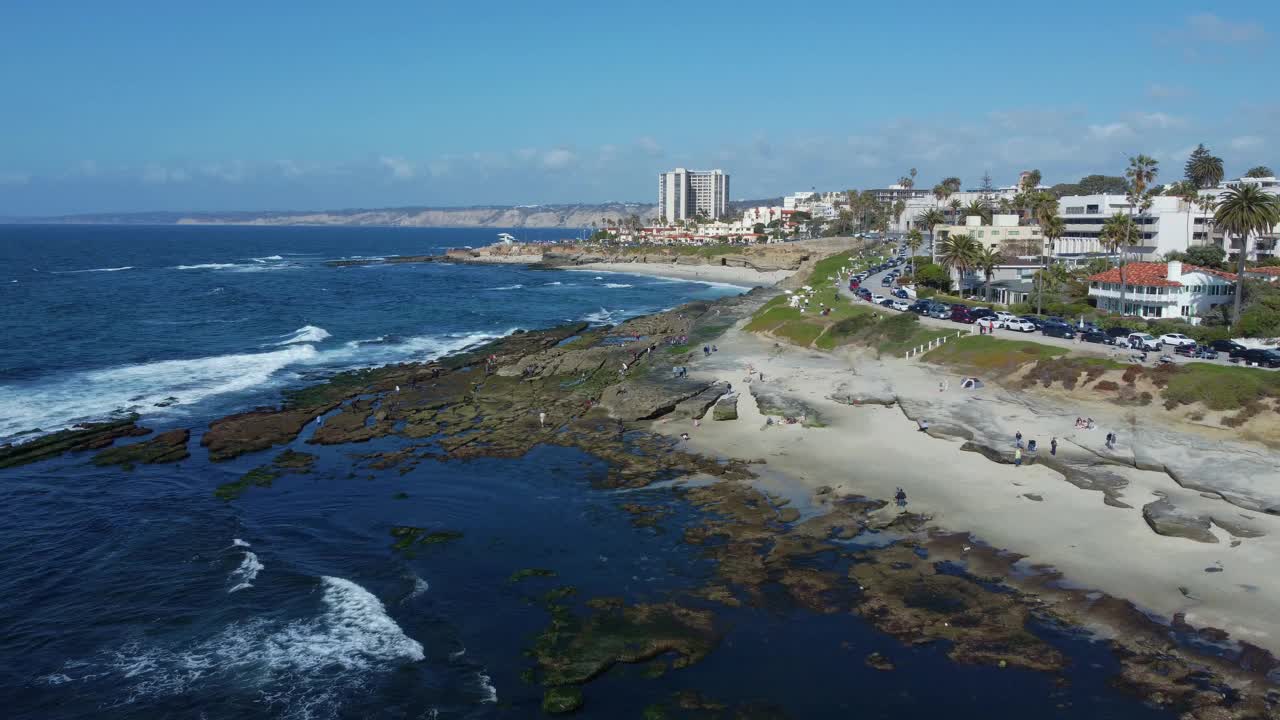 圣地亚哥的La Jolla。视频素材