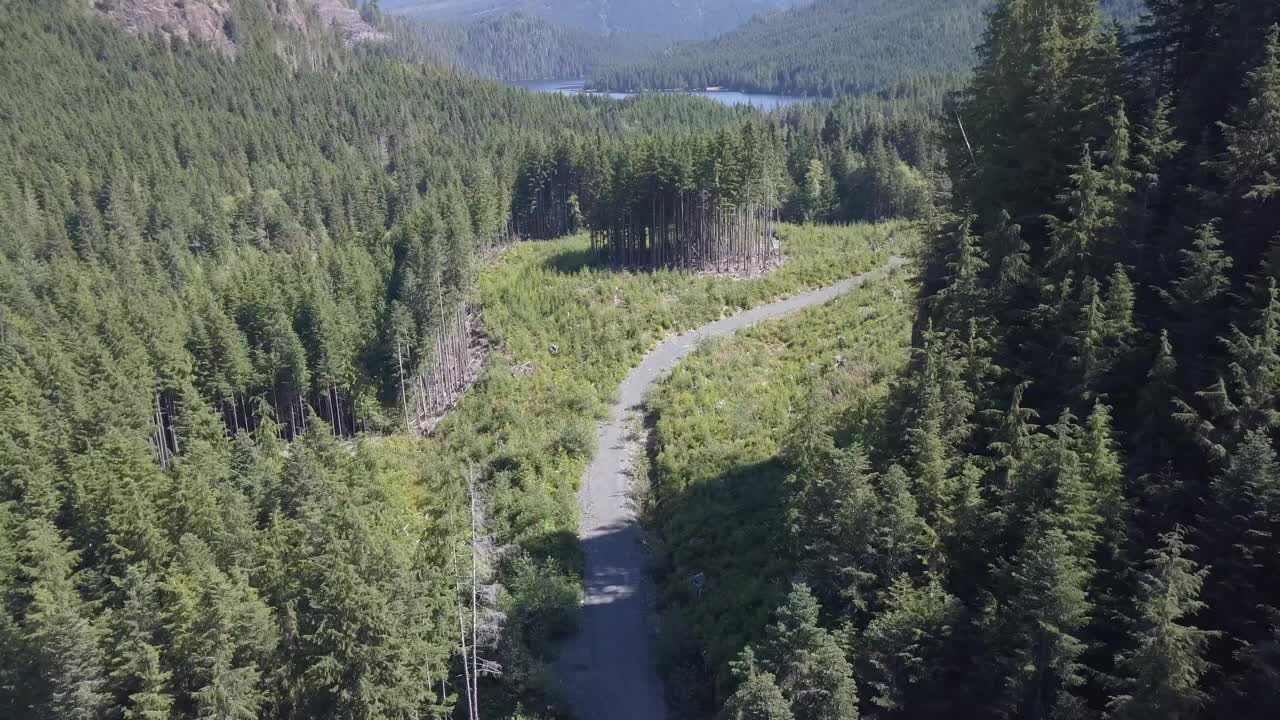 空中飞行到未被记录的岛屿视频素材