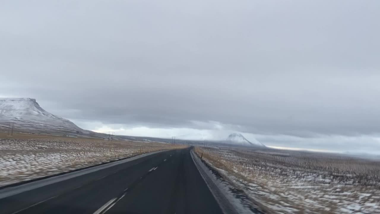 冰岛的公路旅行视频下载