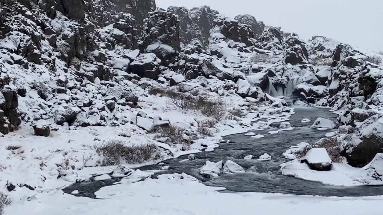 冰岛山口视频素材