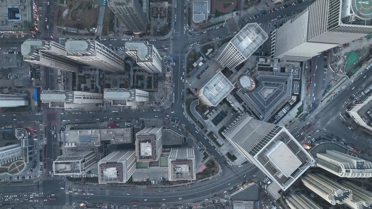 城市鸟瞰图视频素材画面1