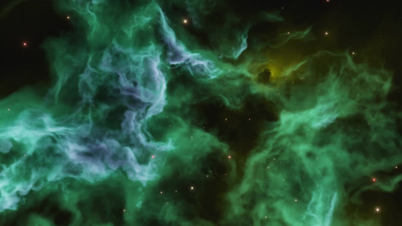 深空中的彩色星云视频素材画面1