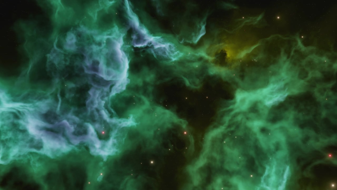 深空中的彩色星云视频素材画面2