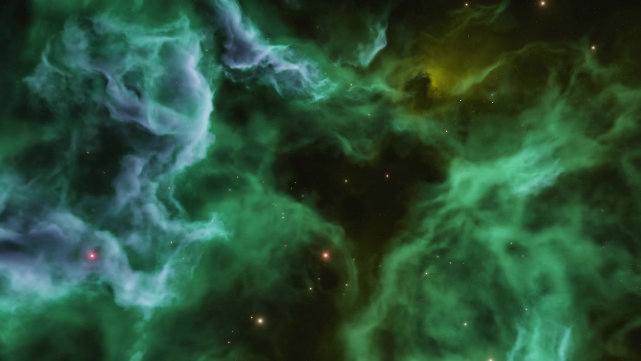 深空中的彩色星云视频素材画面3