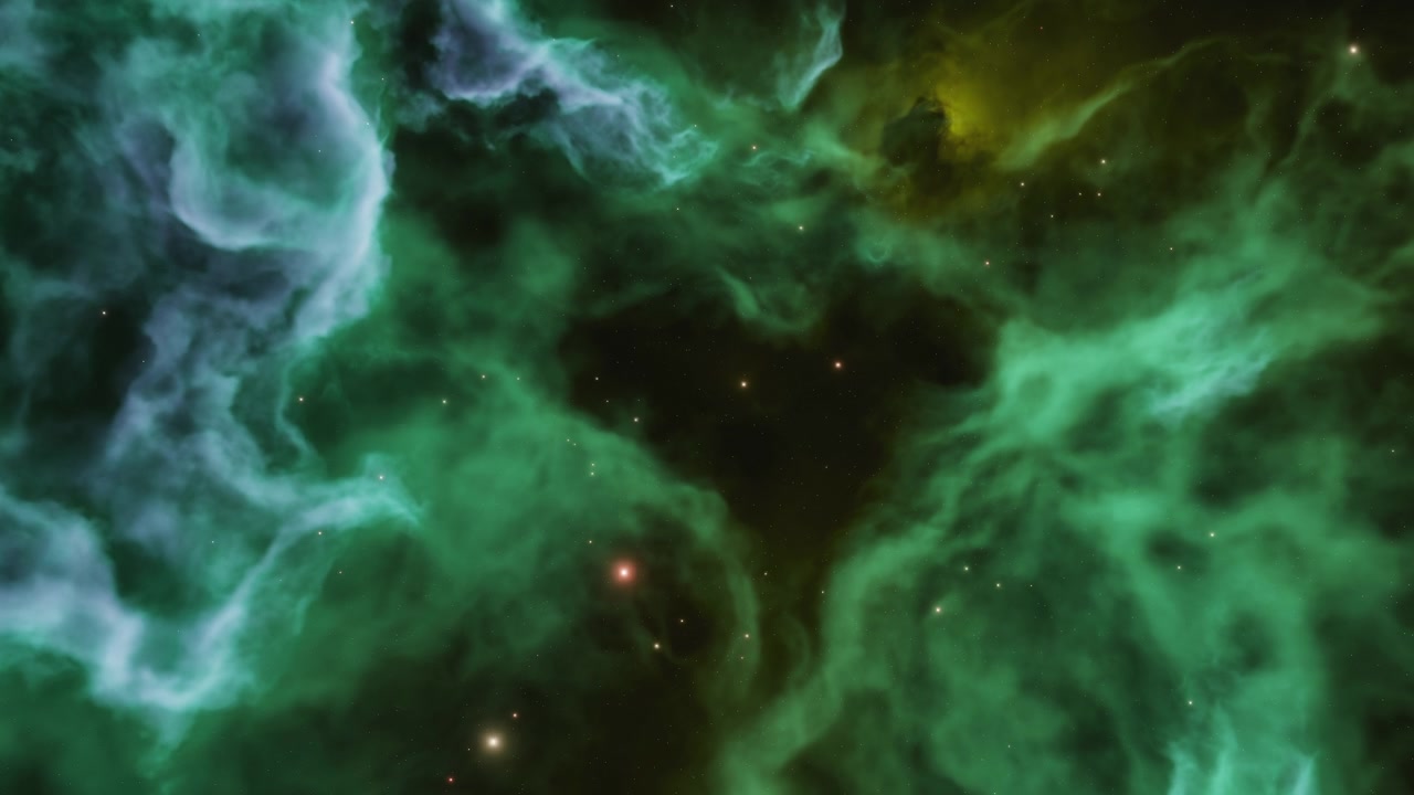 深空中的彩色星云视频素材画面4