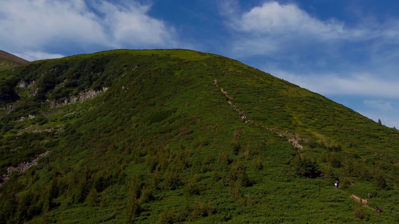 早上在Hoverla山视频素材