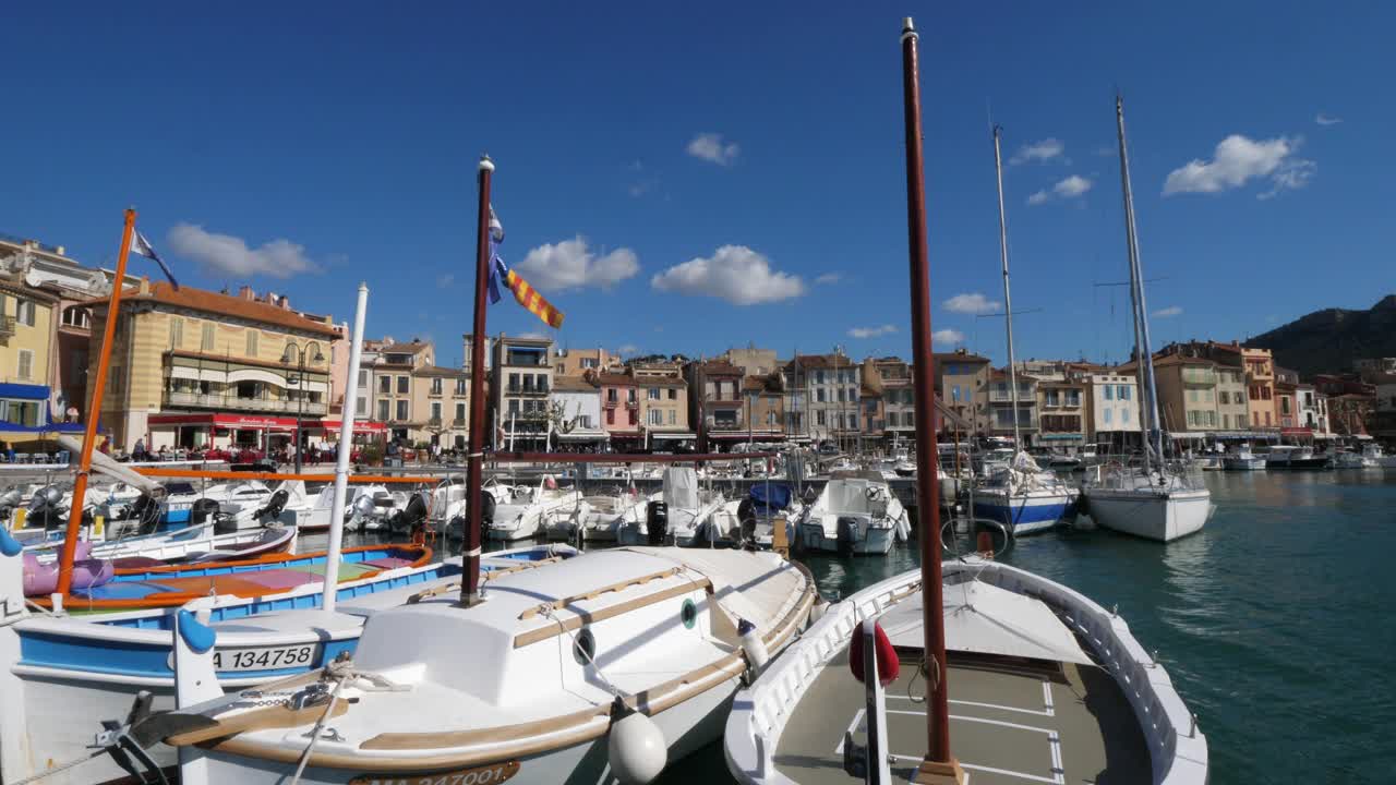 卡西斯有你Bouches Rhô尼警局,Provence-Alpes-Cô调遣d 'Azur,法国视频素材