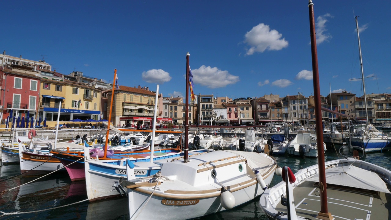 卡西斯有你Bouches Rhô尼警局,Provence-Alpes-Cô调遣d 'Azur,法国视频素材