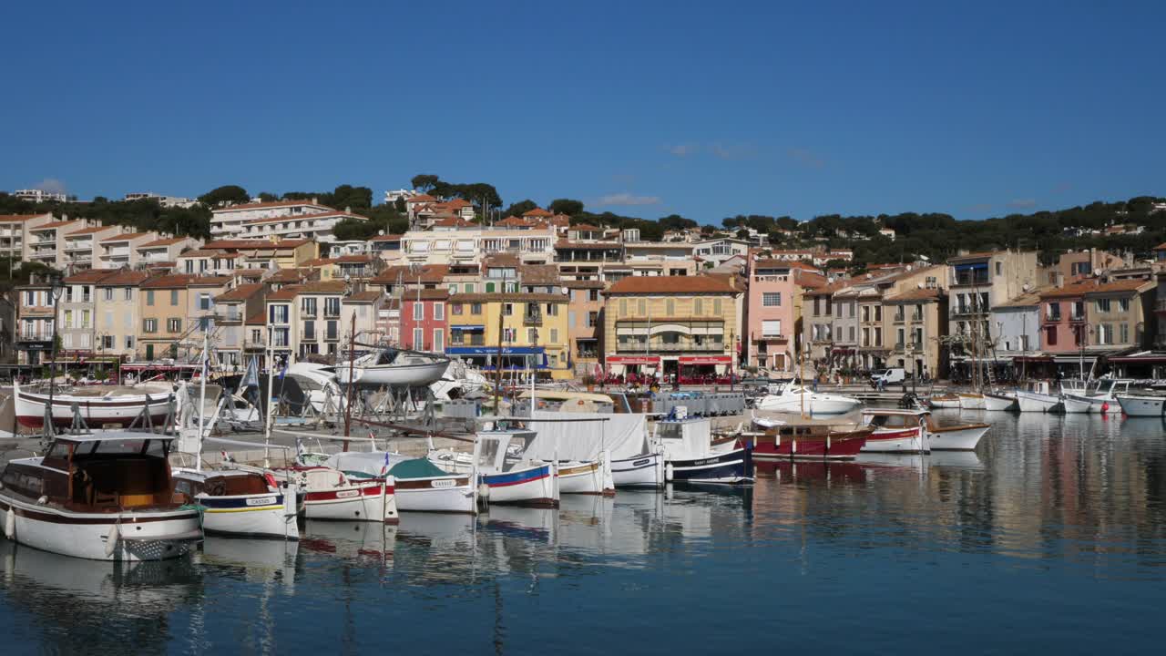 卡西斯有你Bouches Rhô尼警局,Provence-Alpes-Cô调遣d 'Azur,法国视频素材