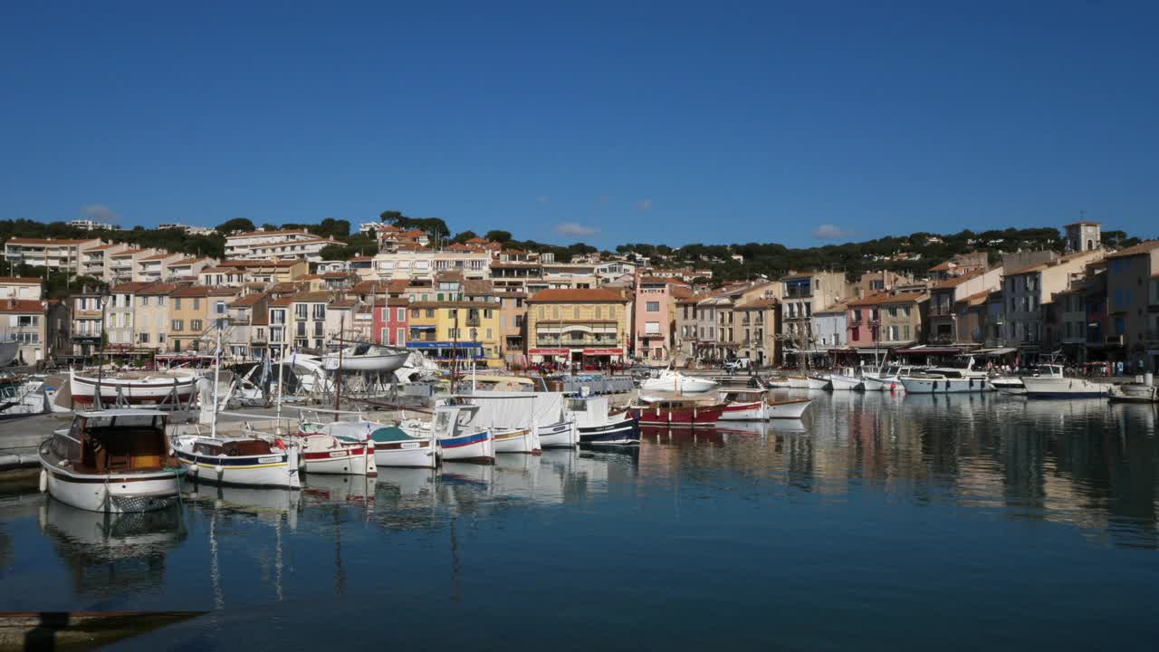 卡西斯有你Bouches Rhô尼警局,Provence-Alpes-Cô调遣d 'Azur,法国视频素材