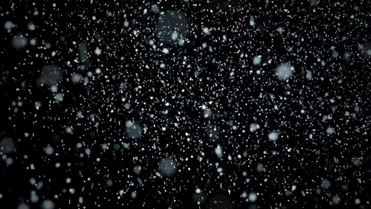 大雪。天气条件。冬季背景。4 k视频素材