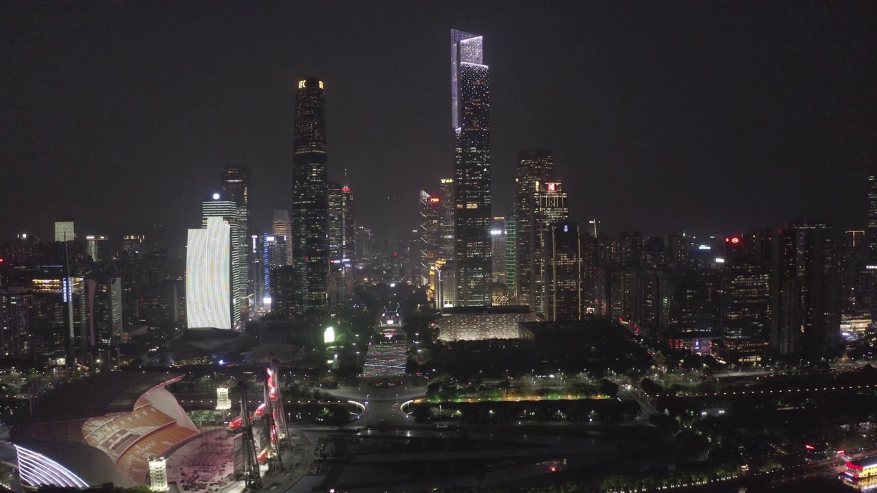 广州城市夜景视频素材