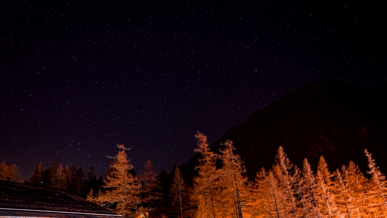 有星星和星系的夜空视频素材