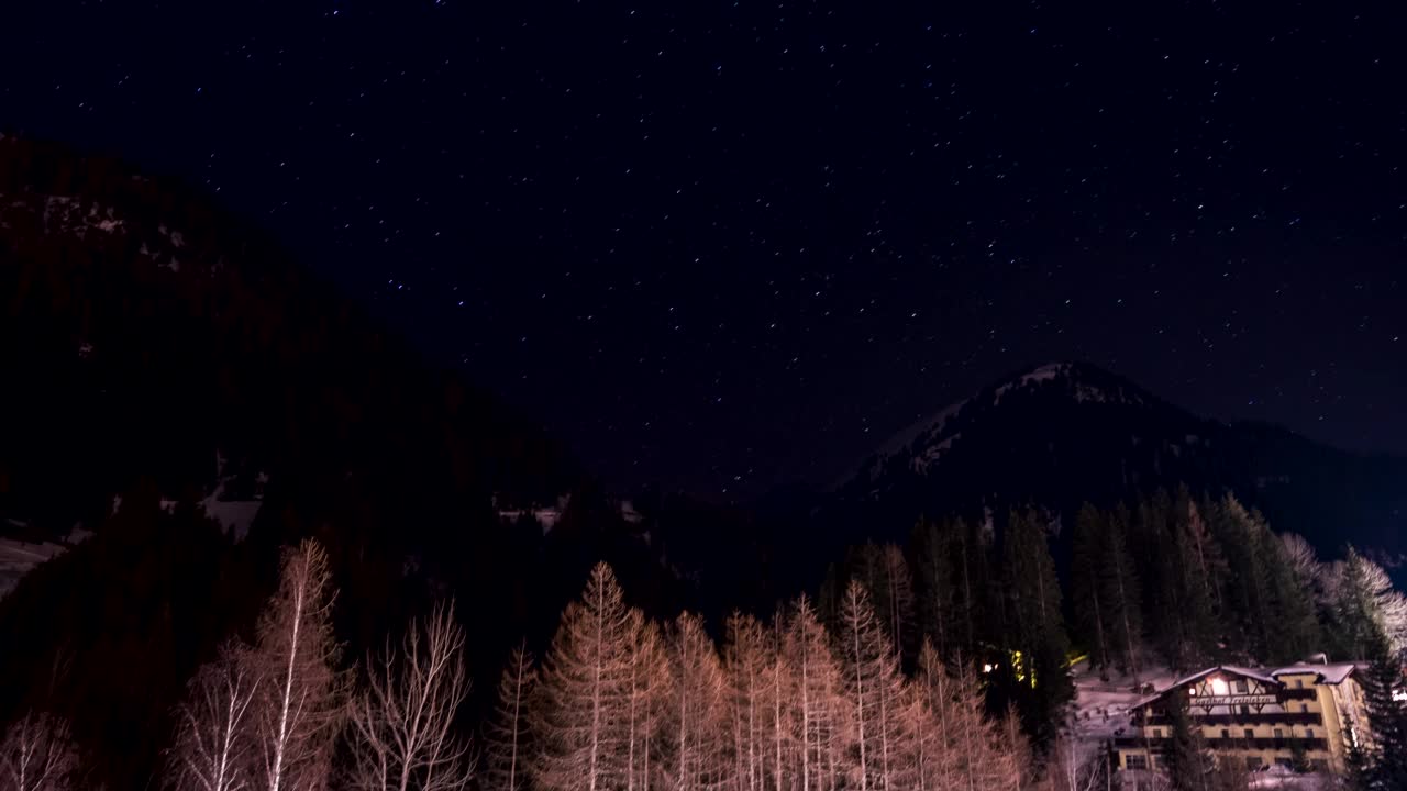 有星星和星系的夜空视频素材