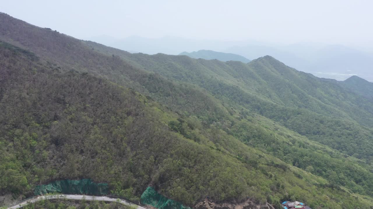 智日山风景/全南求礼郡，韩国视频素材