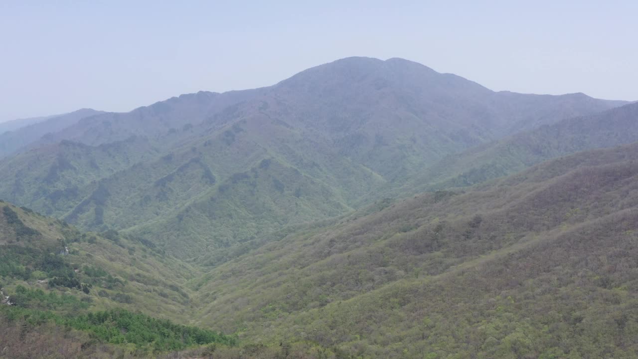 智日山风景/全南求礼郡，韩国视频素材