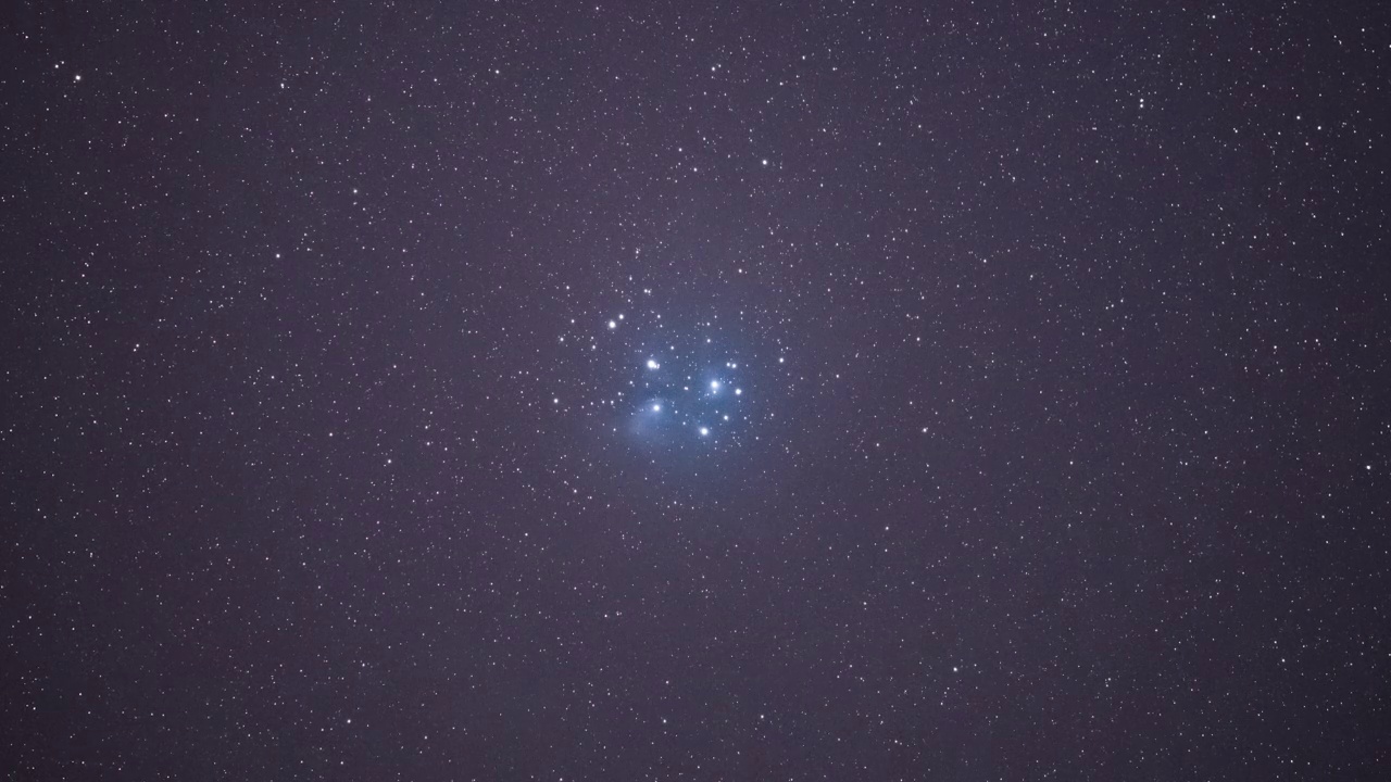 昴宿星团/高城郡，江原道，韩国视频素材