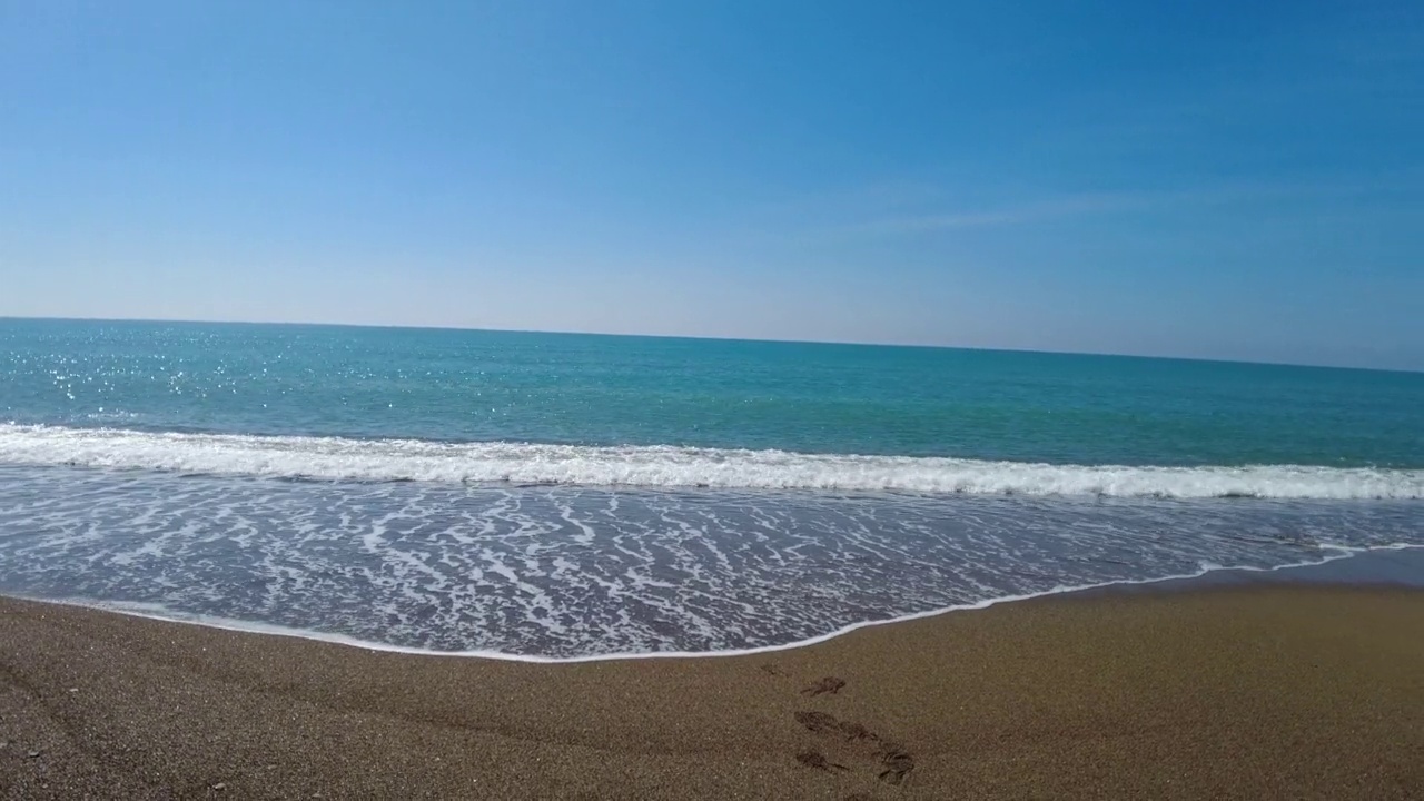 独特的海滩和海景。视频素材