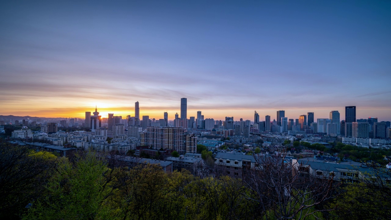 大连市的时间流逝视频素材