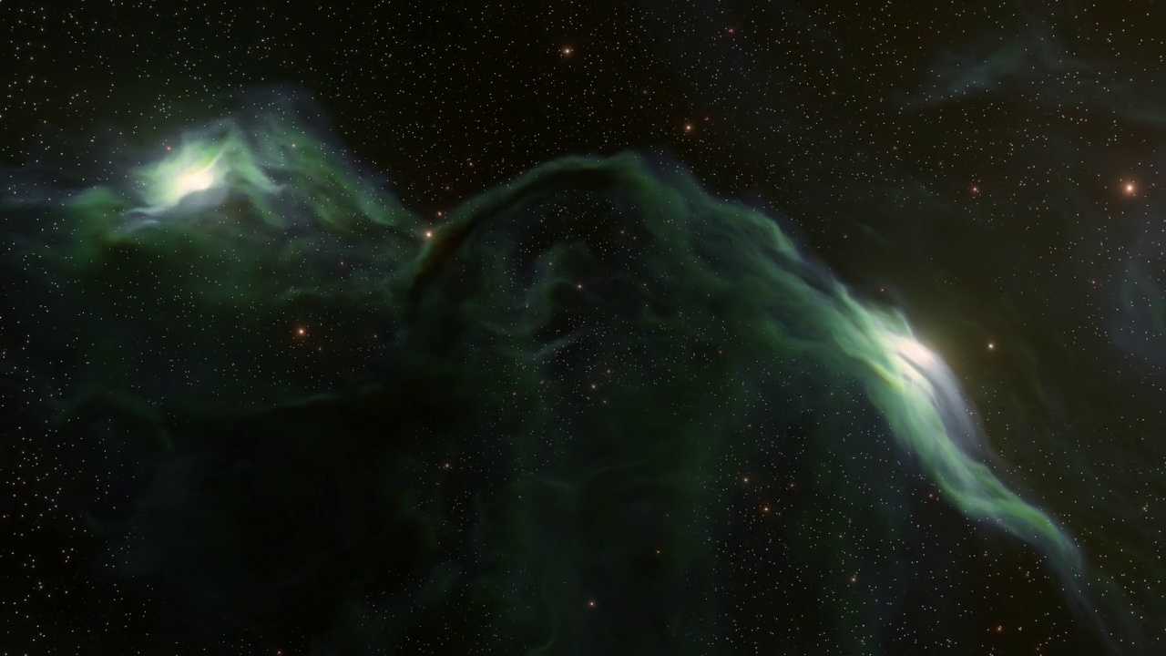 宇宙充满了恒星，星云和星系视频素材画面1