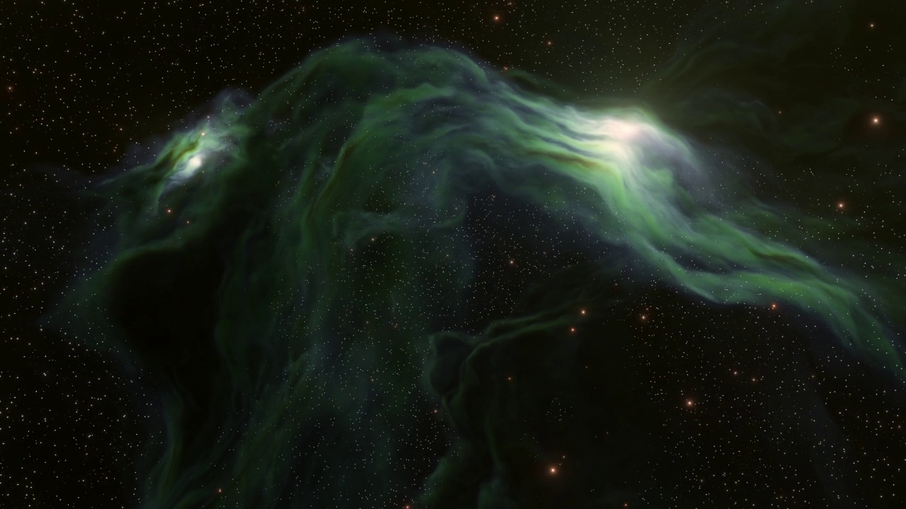 宇宙充满了恒星，星云和星系视频素材画面2