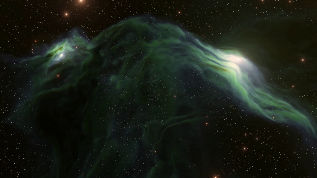 宇宙充满了恒星，星云和星系视频素材画面3