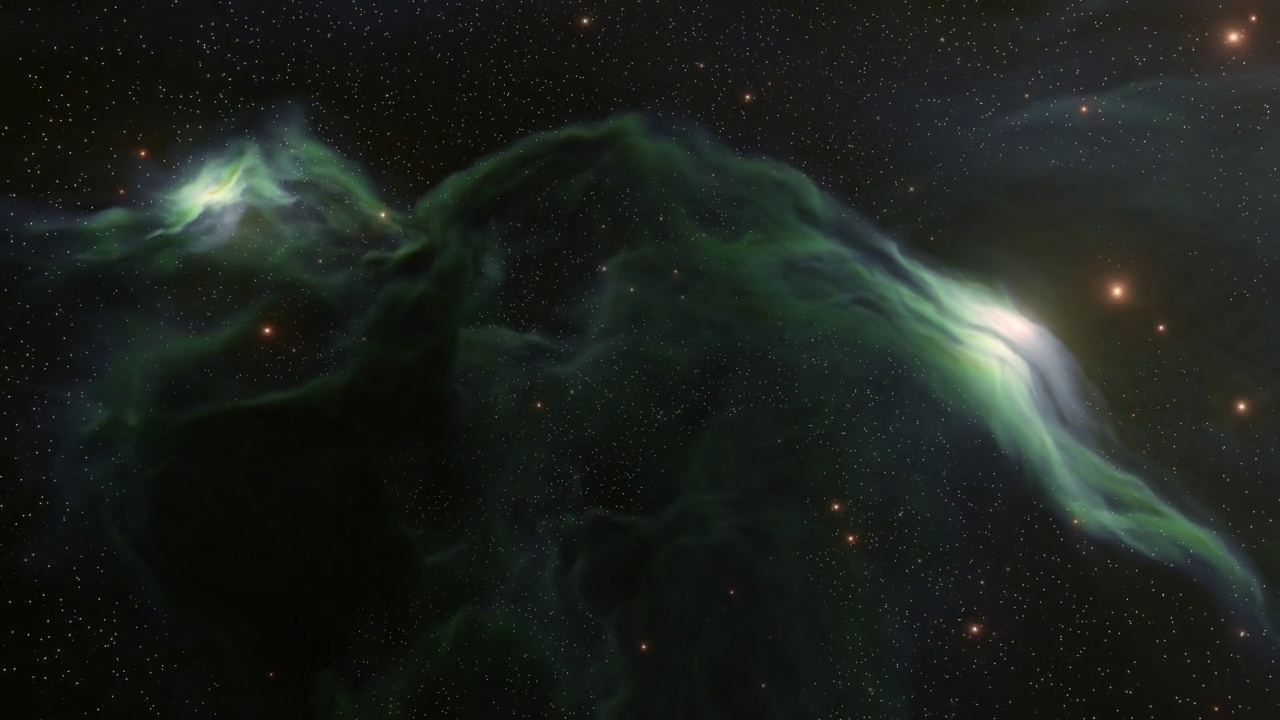 宇宙充满了恒星，星云和星系视频素材画面4