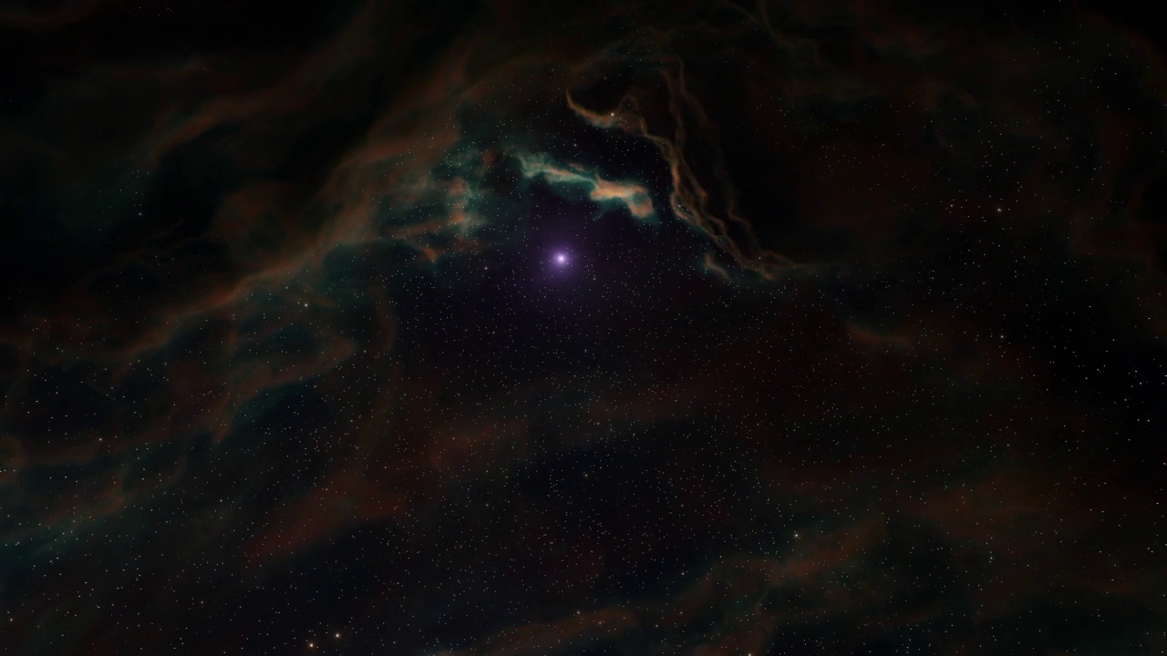 五彩斑斓的星系有星云、云和星光视频素材画面2