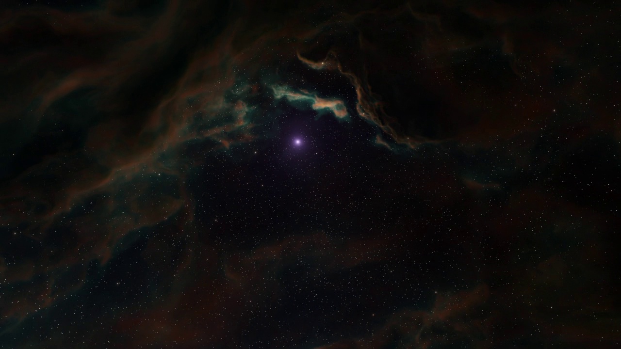 五彩斑斓的星系有星云、云和星光视频素材画面3