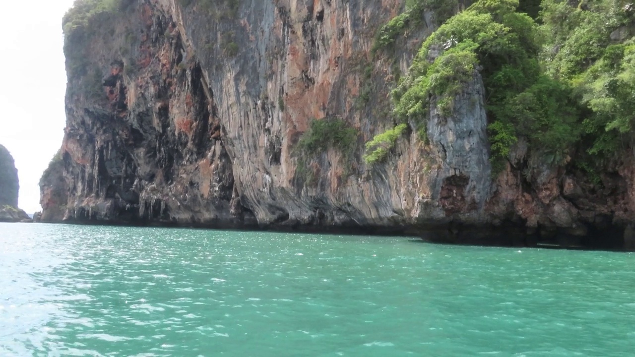 泰国甲米省的海滩和热带海洋视频素材