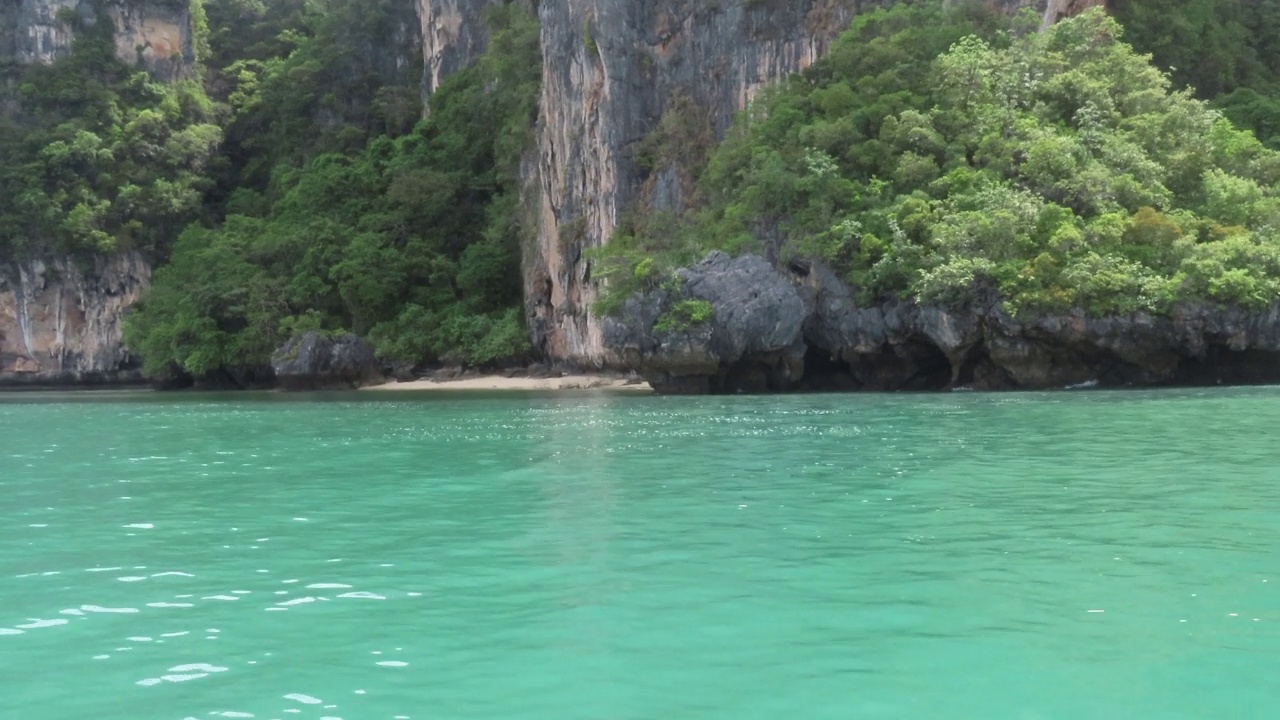 泰国甲米省的海滩和热带海洋视频素材