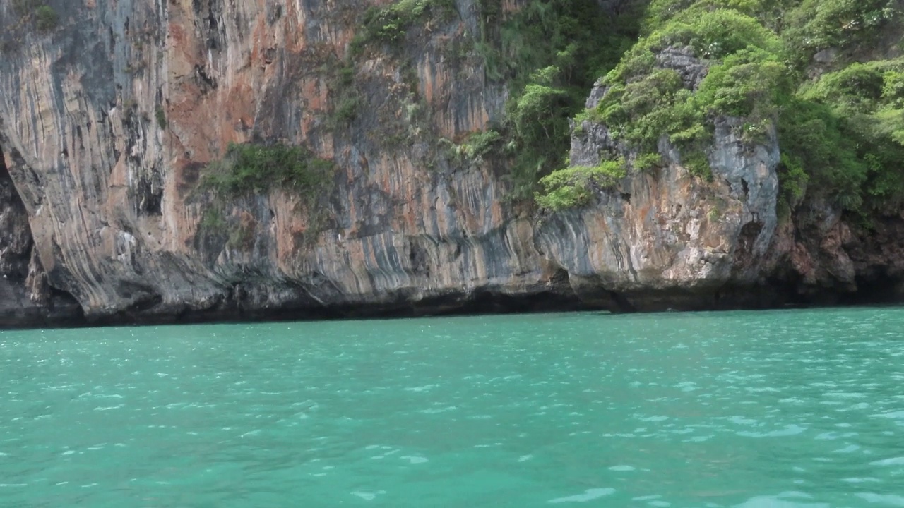 泰国甲米省的海滩和热带海洋视频素材