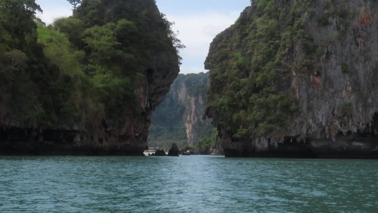 泰国甲米省的海滩和热带海洋视频素材