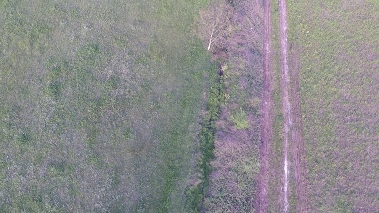 空中肮脏的道路视频素材