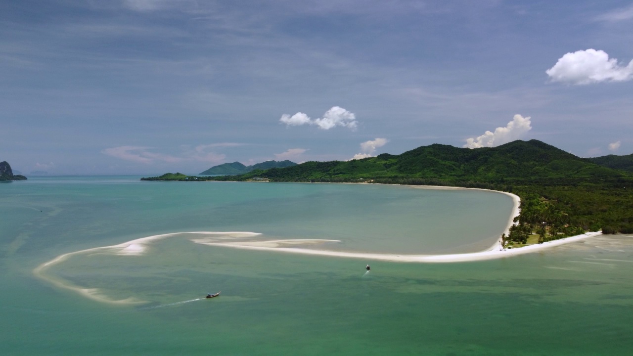 在高瑶瑶岛，在普吉岛，甲米岛和泰国攀牙岛之间的安达曼海的兰姆哈德的空中景观。视频素材