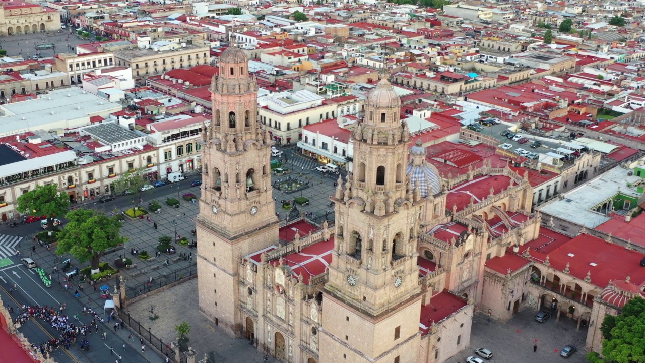 Morelia, Michoacan，墨西哥视频素材