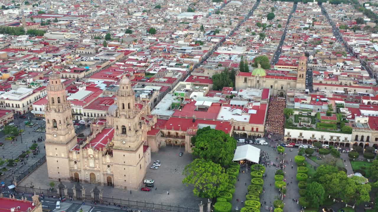 Morelia, Michoacan，墨西哥视频素材