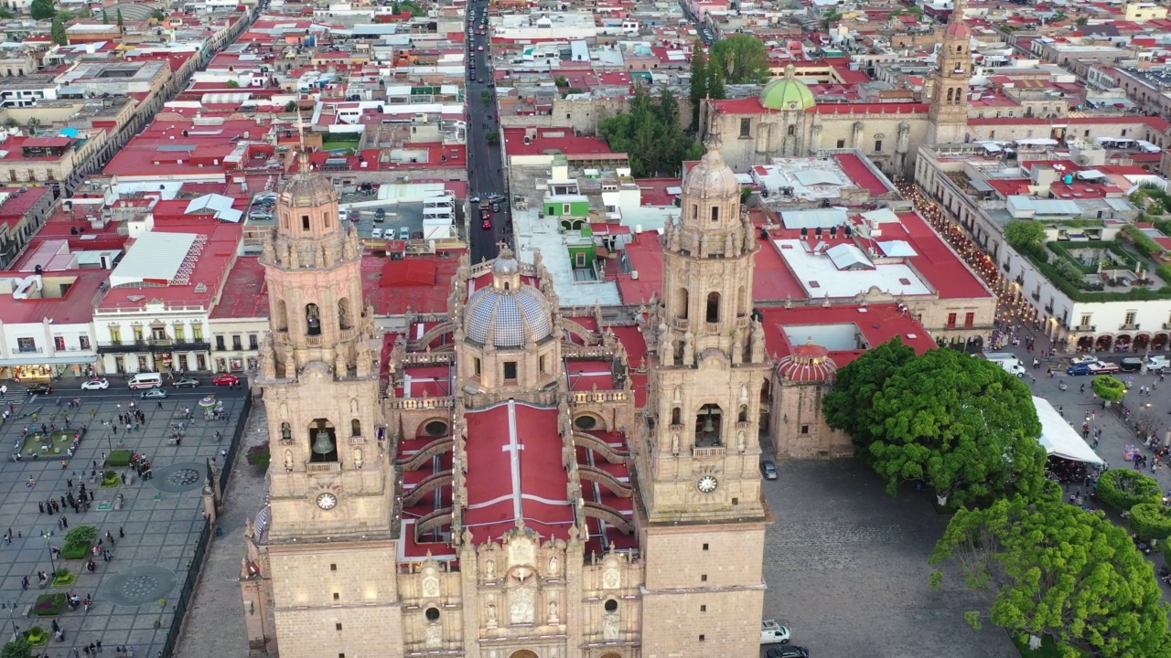 Morelia, Michoacan，墨西哥视频素材