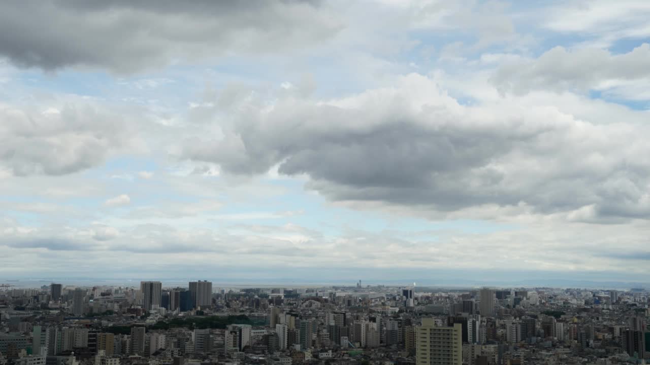 东京城市天际线时间流逝视频素材