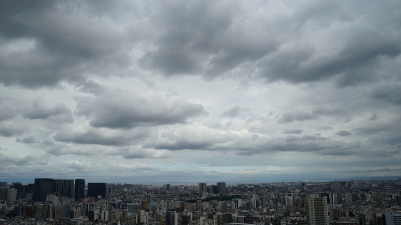 东京城市天际线时间流逝视频素材