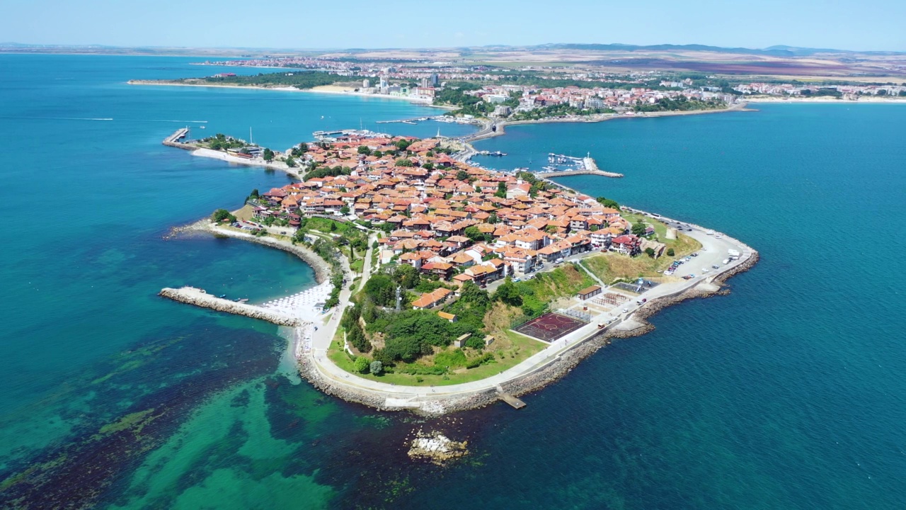 Nesebar(纳塞巴尔),保加利亚。视频下载