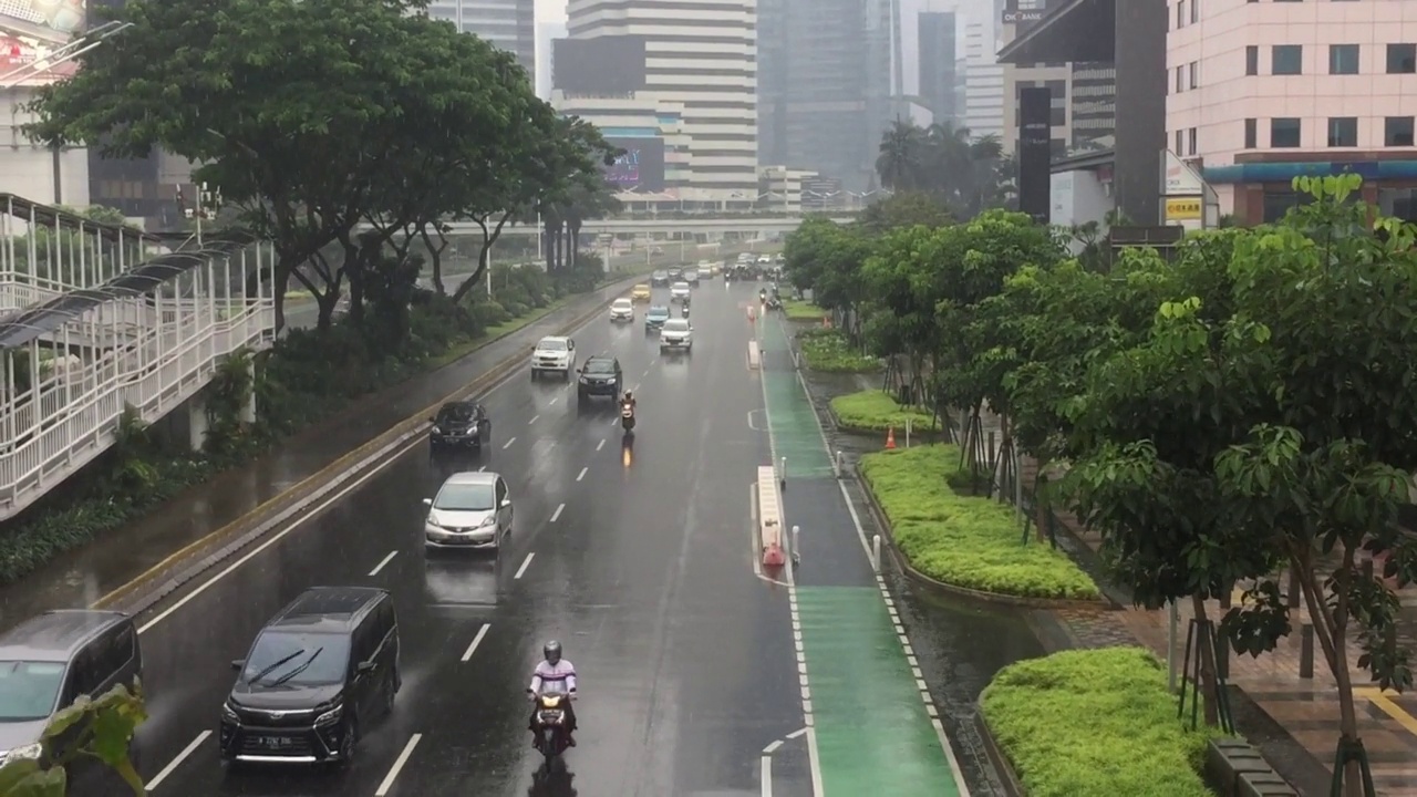 首都的大雨。视频下载