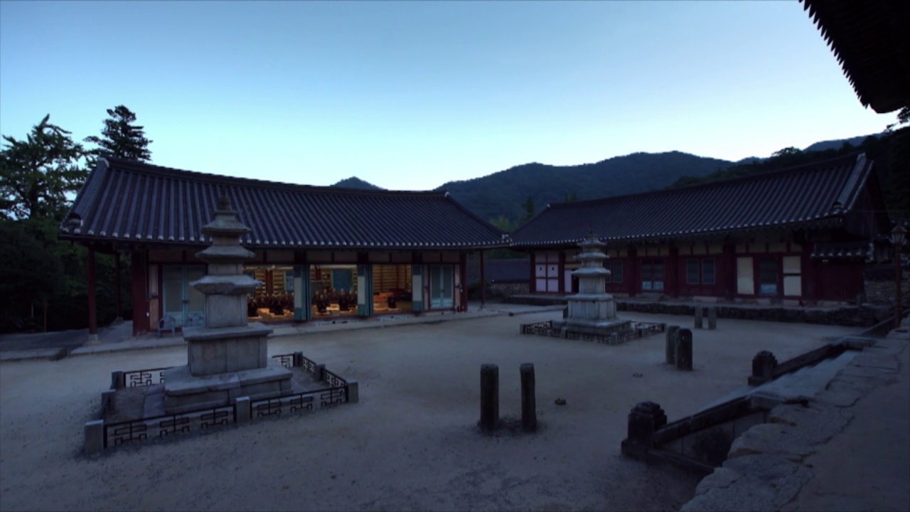 韩国全罗南道顺天市曹溪山仙南寺石塔视频素材